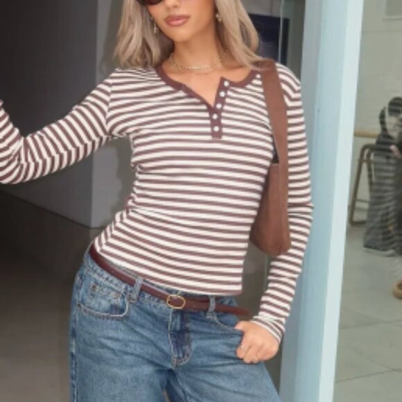 Edikted Striped Top - Picture 2 of 2